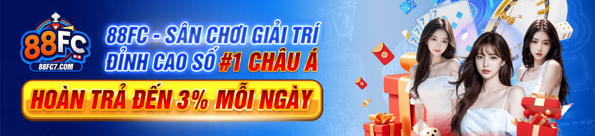 88fc- sân chơi giải trí đỉnh cao số #1 châu á - Hoàn trả lên đến 3% mỗi ngày